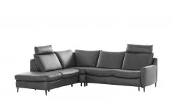 Wohnwert Ecksofa Leder Yola | Anthrazit (Dunkelgrau) links Erweiterte Funktion -Sofas Verkaufsladen 27406186 15 202108161247