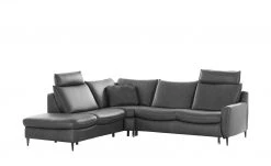 Wohnwert Ecksofa Leder Yola | Anthrazit (Dunkelgrau) links Erweiterte Funktion -Sofas Verkaufsladen 27406186 16 202108161247