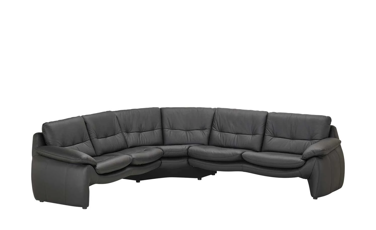 smart Ecksofa Melodie | Schwarz Leder links 4 smart Ecksofa Melodie | Schwarz Leder links – Bild 2