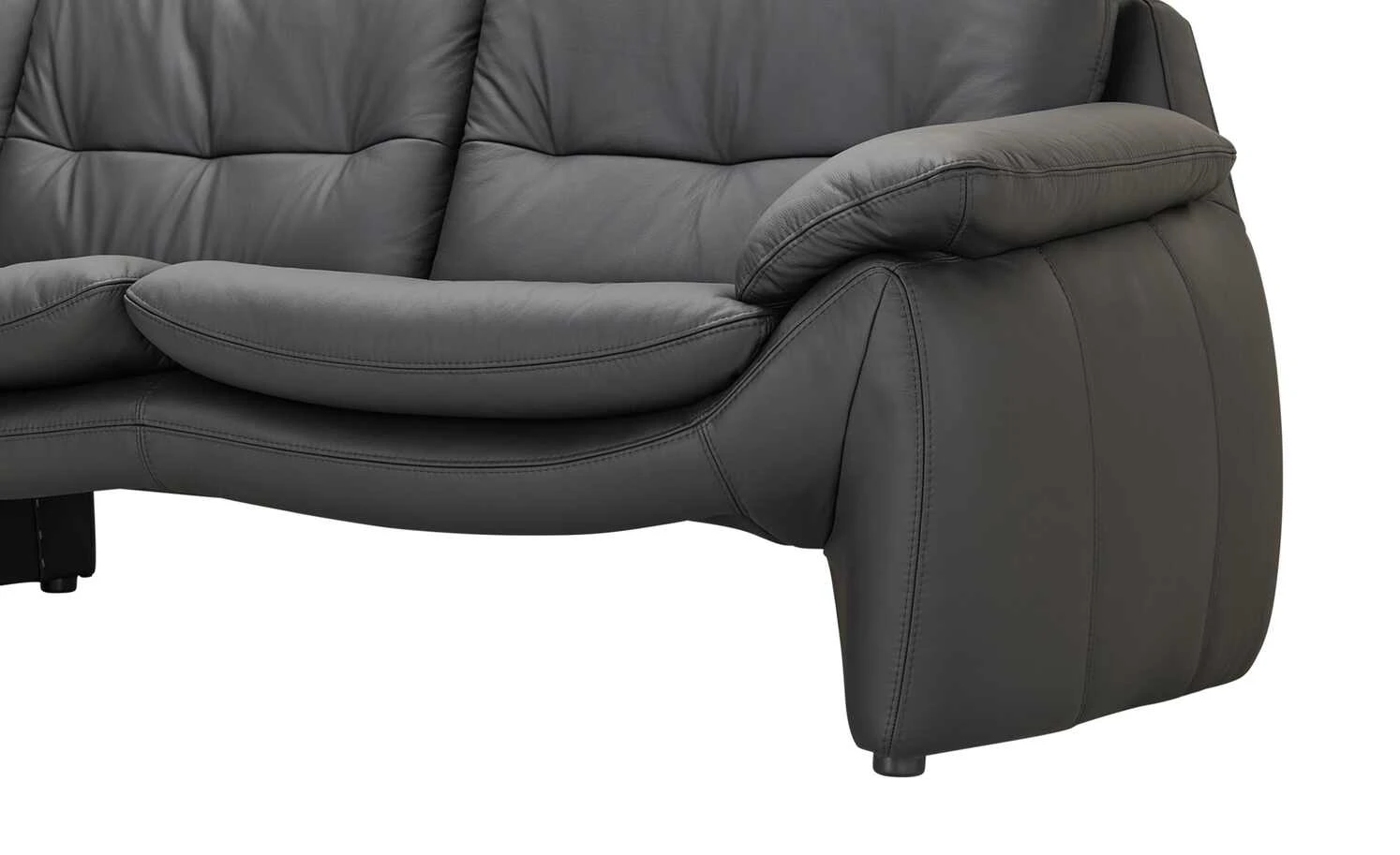 smart Ecksofa Melodie | Schwarz Leder links 7 smart Ecksofa Melodie | Schwarz Leder links – Bild 5