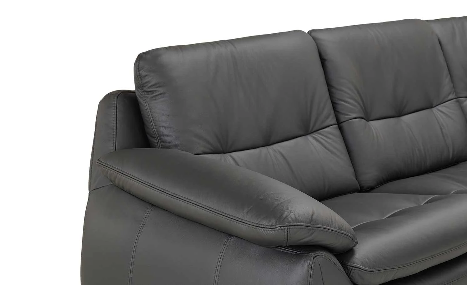 smart Ecksofa Melodie | Schwarz Leder links 8 smart Ecksofa Melodie | Schwarz Leder links – Bild 6