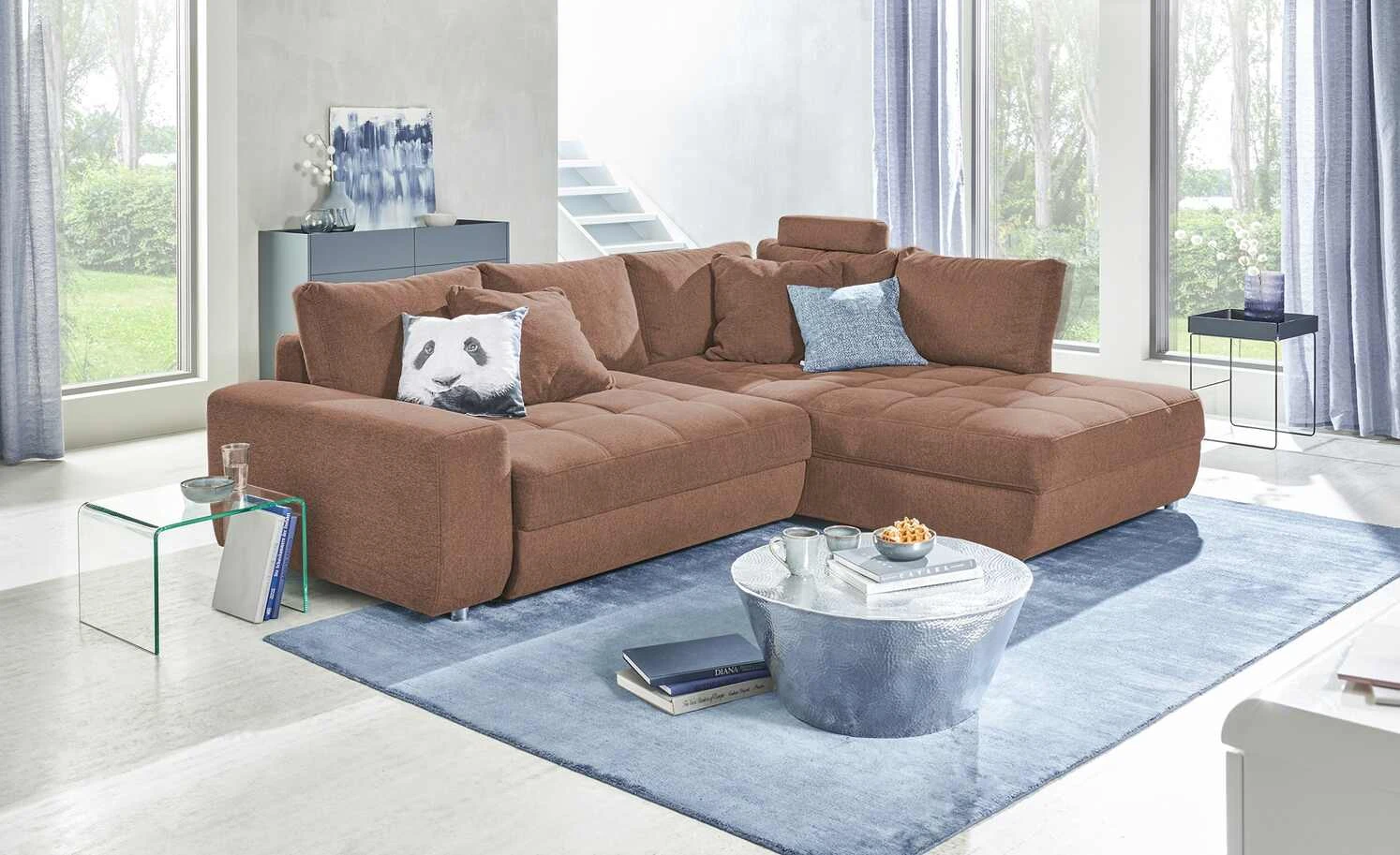 bobb Ecksofa Arissa de Luxe | Coral (Kupfer) rechts 3 bobb Ecksofa Arissa de Luxe | Coral (Kupfer) rechts