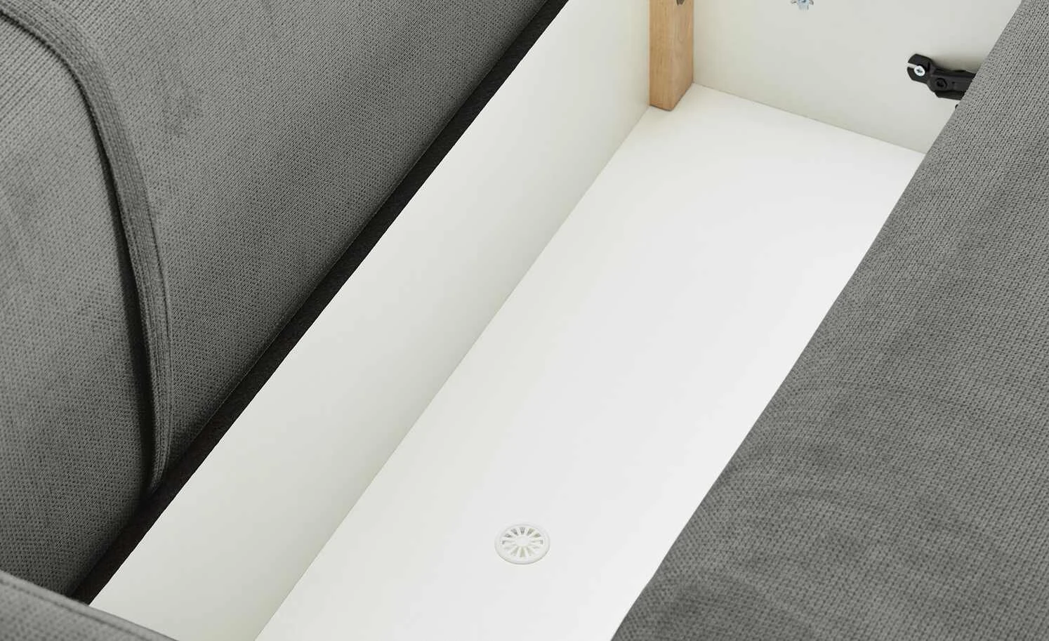bobb Ecksofa mit Boxspringpolsterung Lisa de Luxe | Grau rechts Webstoff 11 bobb Ecksofa mit Boxspringpolsterung Lisa de Luxe | Grau rechts Webstoff – Bild 9