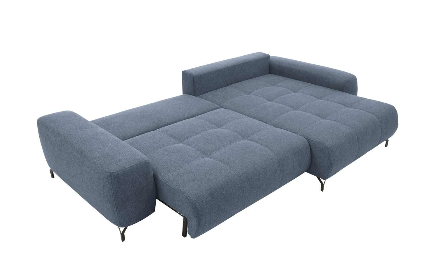 bobb Ecksofa mit Boxspringpolsterung Filis de Luxe | Webstoff (Nachhaltig) Marine (Blau) rechts Schwarz 12 bobb Ecksofa mit Boxspringpolsterung Filis de Luxe | Webstoff (Nachhaltig) Marine (Blau) rechts Schwarz – Bild 10
