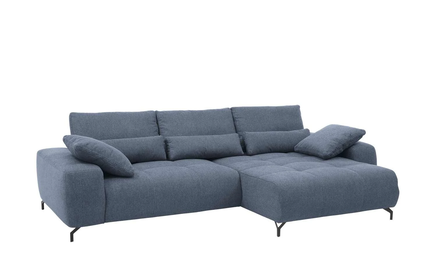 bobb Ecksofa mit Boxspringpolsterung Filis de Luxe | Webstoff (Nachhaltig) Marine (Blau) rechts Schwarz 9 bobb Ecksofa mit Boxspringpolsterung Filis de Luxe | Webstoff (Nachhaltig) Marine (Blau) rechts Schwarz – Bild 7