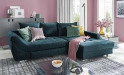 bobb Ecksofa Melody | Ocean (Blau) Mikrofaser rechts