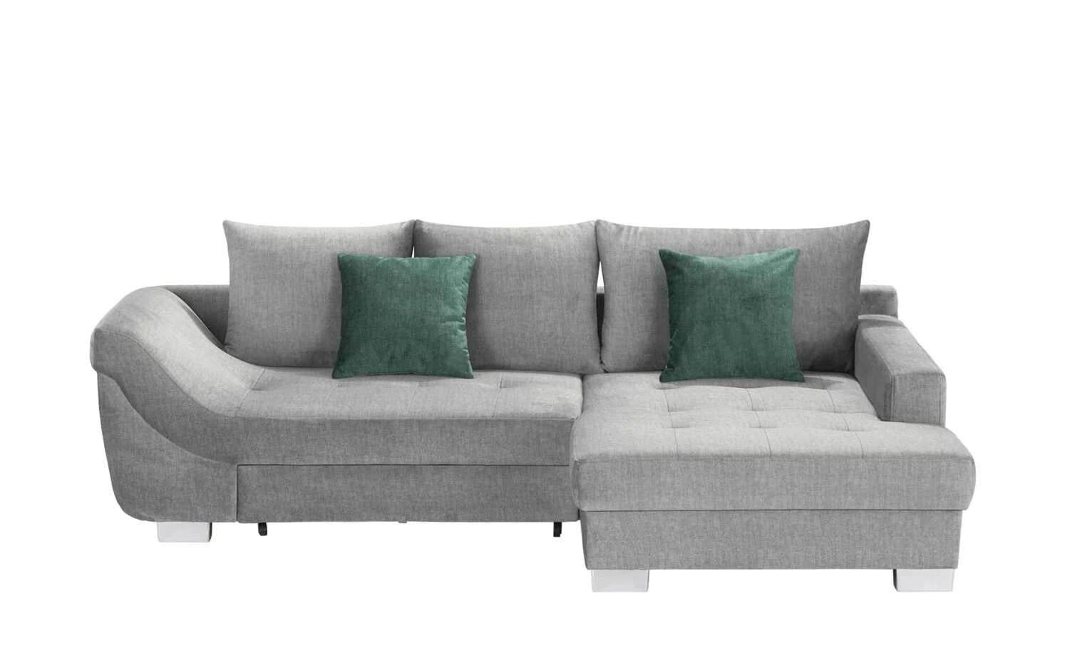 bobb Ecksofa Melody | Silbergrau Mikrofaser rechts 4 bobb Ecksofa Melody | Silbergrau Mikrofaser rechts – Bild 2