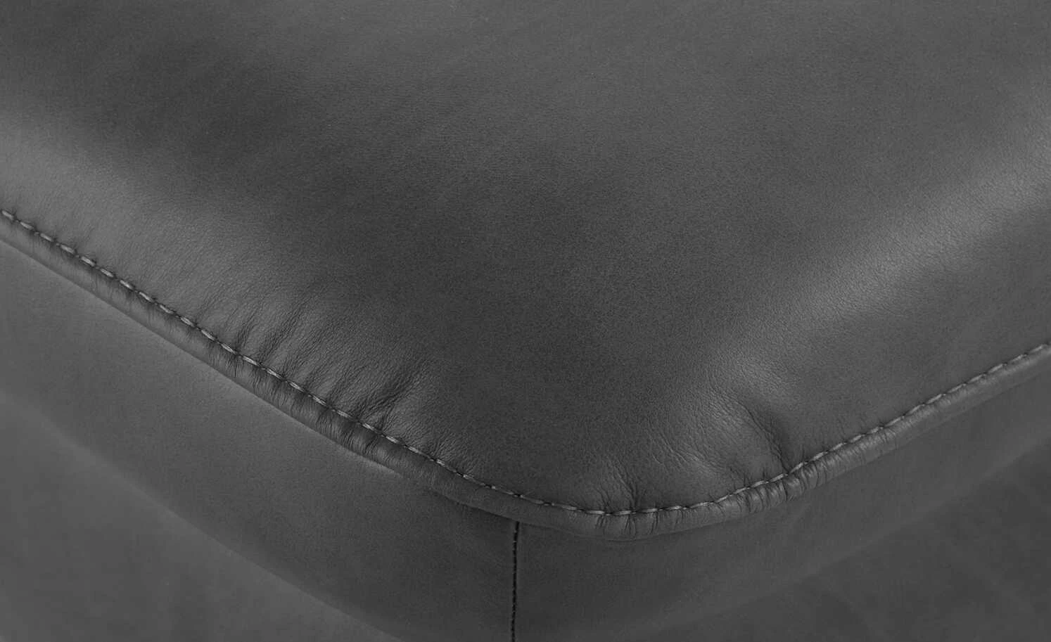 Wohnwert Ecksofa Leder Yola | Anthrazit (Dunkelgrau) links ohne 5 Wohnwert Ecksofa Leder Yola | Anthrazit (Dunkelgrau) links ohne – Bild 3