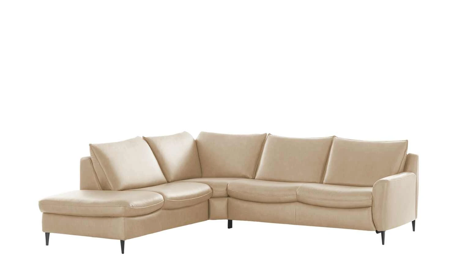 Wohnwert Ecksofa Leder Yola | Desert (Beige) links ohne 4 Wohnwert Ecksofa Leder Yola | Desert (Beige) links ohne – Bild 2
