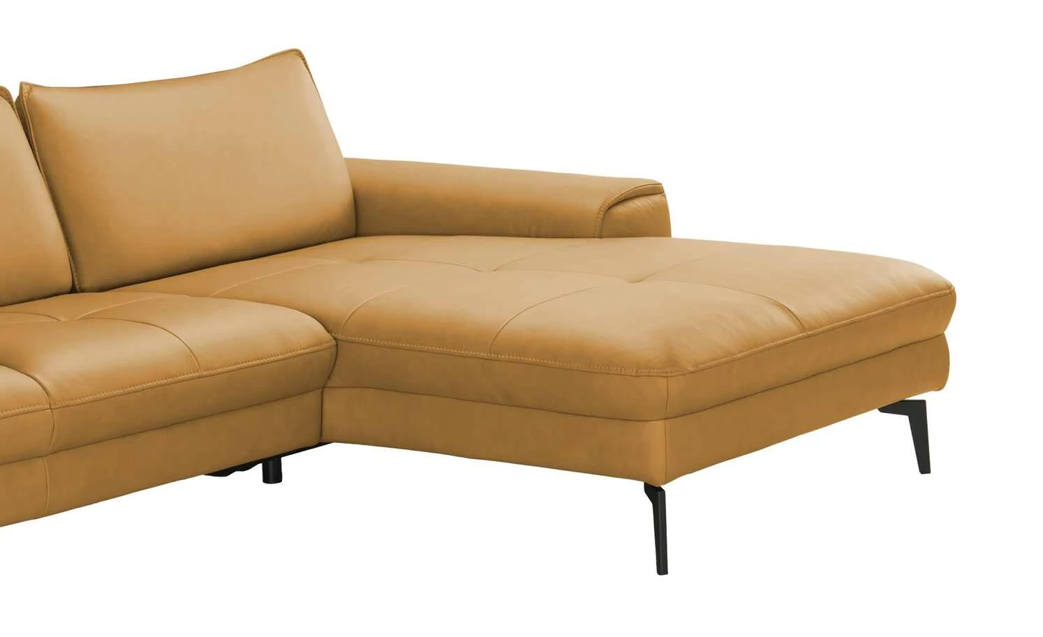 Wohnwert Ecksofa Leder Kalea | Kurkuma (Gelb-Braun) rechts ohne 9 Wohnwert Ecksofa Leder Kalea | Kurkuma (Gelb-Braun) rechts ohne – Bild 7