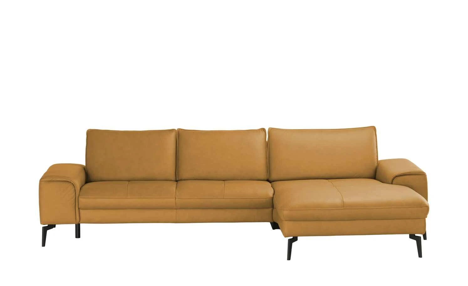Wohnwert Ecksofa Leder Kalea | Kurkuma (Gelb-Braun) rechts ohne 3 Wohnwert Ecksofa Leder Kalea | Kurkuma (Gelb-Braun) rechts ohne