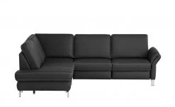 medium Ecksofa Medium Plus | Black (Schwarz) links ohne