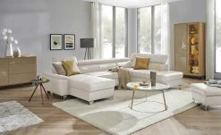 uno Wohnlandschaft Avola | Platin (Hellgrau) rechts Erweiterte Funktion