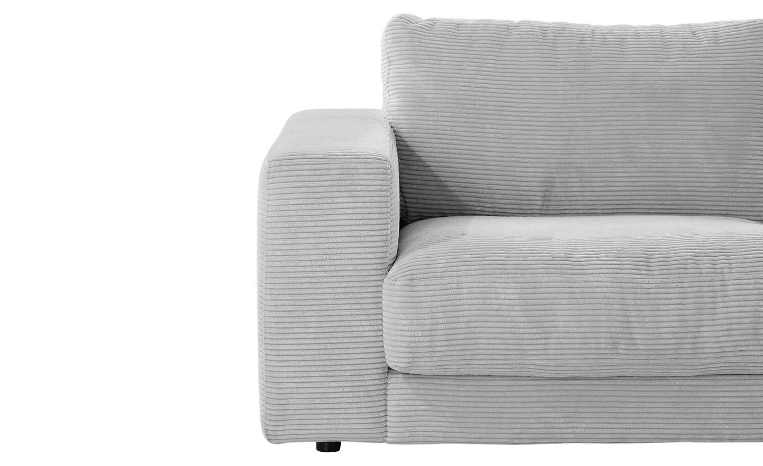 VIVA Cord-Ecksofa Sila | Grey (Grau) rechts 12 VIVA Cord-Ecksofa Sila | Grey (Grau) rechts – Bild 10