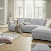 VIVA Cord-Ecksofa Sila | Grey (Grau) rechts