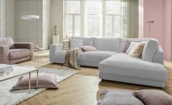 VIVA Cord-Ecksofa Sila | Grey (Grau) rechts