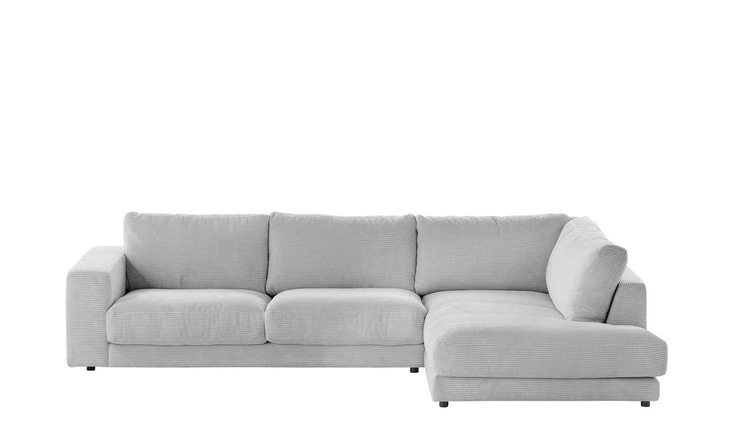 VIVA Cord-Ecksofa Sila | Grey (Grau) rechts 4 VIVA Cord-Ecksofa Sila | Grey (Grau) rechts – Bild 2