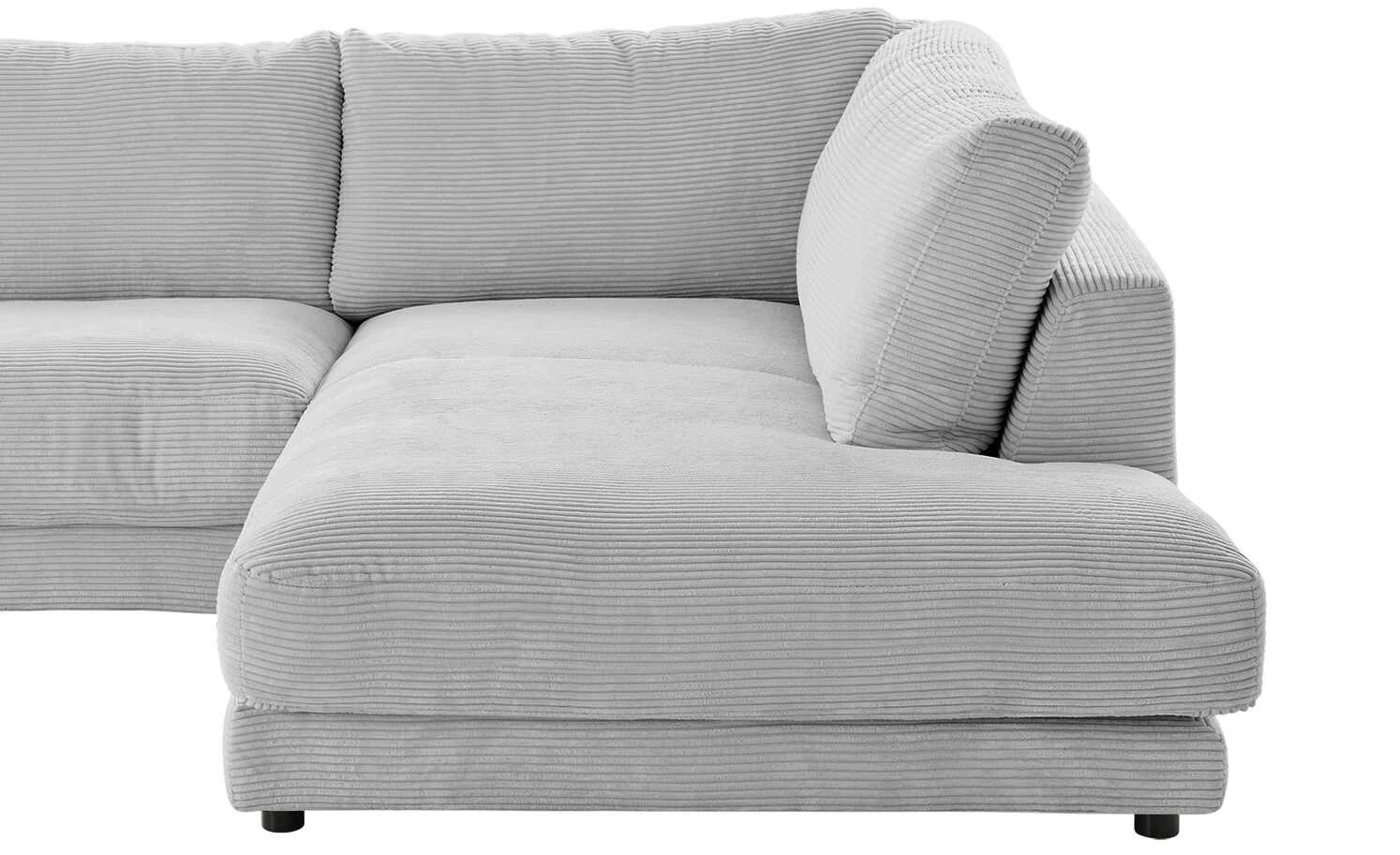 VIVA Cord-Ecksofa Sila | Grey (Grau) rechts 10 VIVA Cord-Ecksofa Sila | Grey (Grau) rechts – Bild 8
