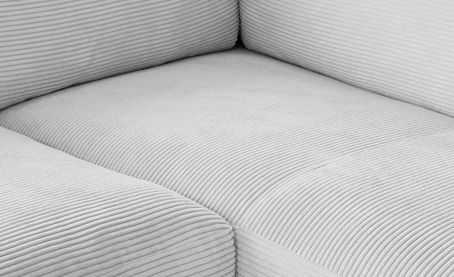 VIVA Cord-Ecksofa Sila | Grey (Grau) rechts 11 VIVA Cord-Ecksofa Sila | Grey (Grau) rechts – Bild 9