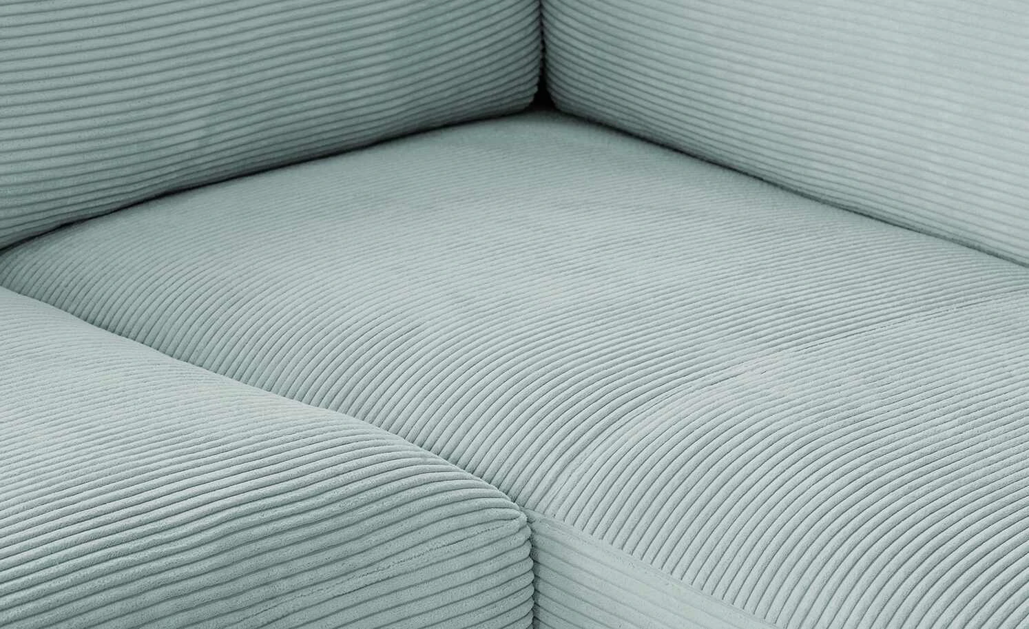 VIVA Cord-Ecksofa Sila | Light Blue (Blau-Grau) rechts 9 VIVA Cord-Ecksofa Sila | Light Blue (Blau-Grau) rechts – Bild 7
