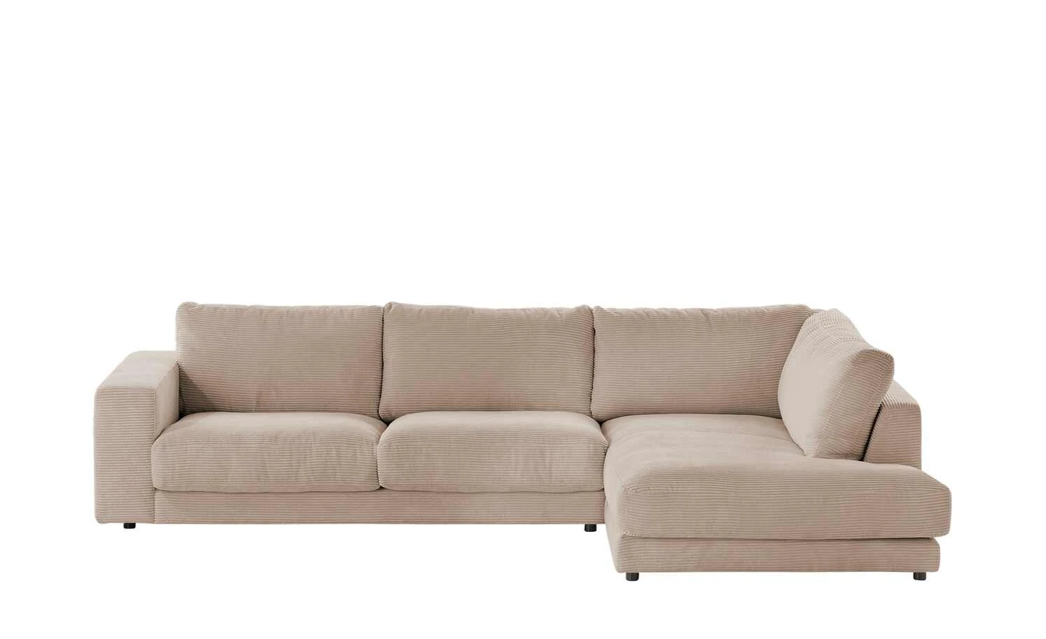 VIVA Cord-Ecksofa Sila | Taupe (Hellbraun) rechts 4 VIVA Cord-Ecksofa Sila | Taupe (Hellbraun) rechts – Bild 2
