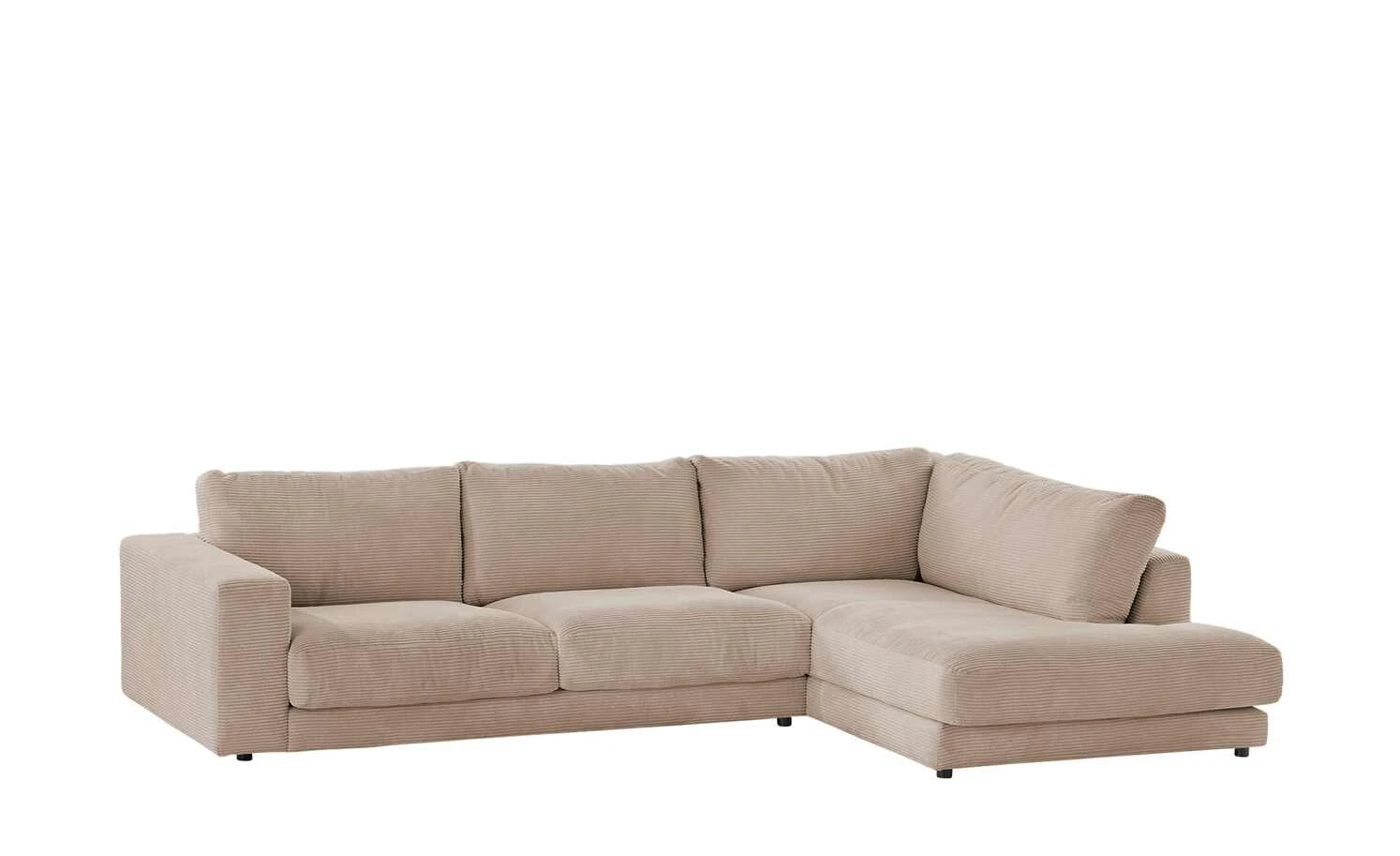 VIVA Cord-Ecksofa Sila | Taupe (Hellbraun) rechts 6 VIVA Cord-Ecksofa Sila | Taupe (Hellbraun) rechts – Bild 4