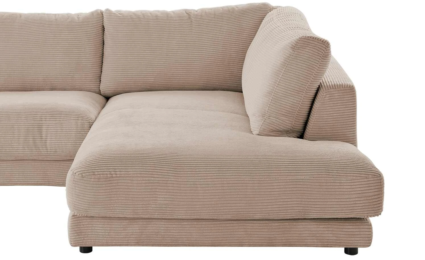 VIVA Cord-Ecksofa Sila | Taupe (Hellbraun) rechts 8 VIVA Cord-Ecksofa Sila | Taupe (Hellbraun) rechts – Bild 6