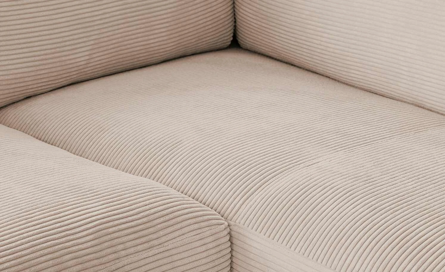 VIVA Cord-Ecksofa Sila | Taupe (Hellbraun) rechts 9 VIVA Cord-Ecksofa Sila | Taupe (Hellbraun) rechts – Bild 7