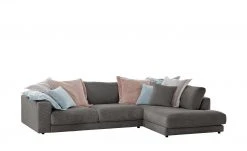 VIVA Cord-Ecksofa Sila | Dark Grey (Anthrazit) rechts -Sofas Verkaufsladen 28402448 3 202109211234