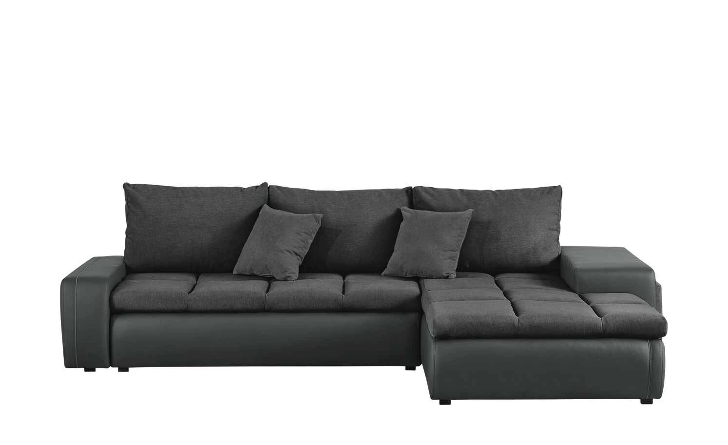 switch Ecksofa mit 2 Sitzhocker Riva | Schwarz rechts ohne 3 switch Ecksofa mit 2 Sitzhocker Riva | Schwarz rechts ohne
