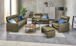 erpo just relax Ledersofa JR 290 Trento | Loden (Olivgrün) 2