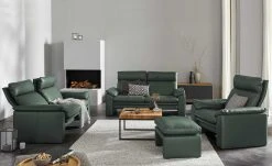 erpo just relax Ledersofa JR960 Bari | Jade (Dunkelgrün) 2