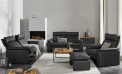 erpo just relax Ledersofa JR960 Bari | Schwarz 2