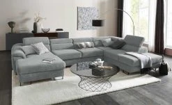 switch Wohnlandschaft Lavos-U | Grau rechts Grundfunktion