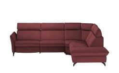 himolla Ecksofa 1926 | Merlot (Dunkelrot) rechts Grundfunktion