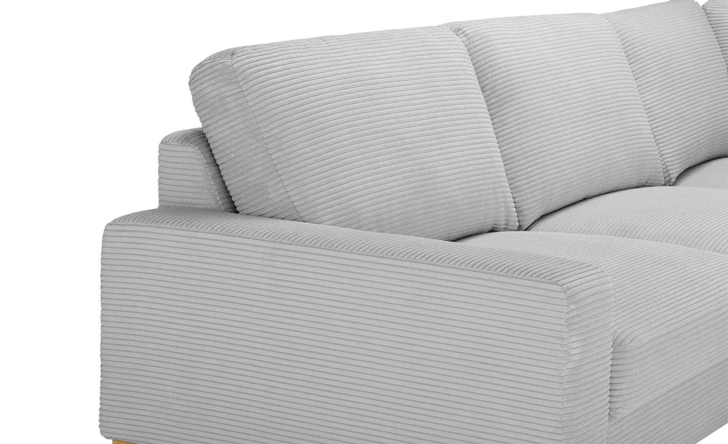 VIVA Cord-Sofa Capa | Grey (Grau) rechts 7 VIVA Cord-Sofa Capa | Grey (Grau) rechts – Bild 5