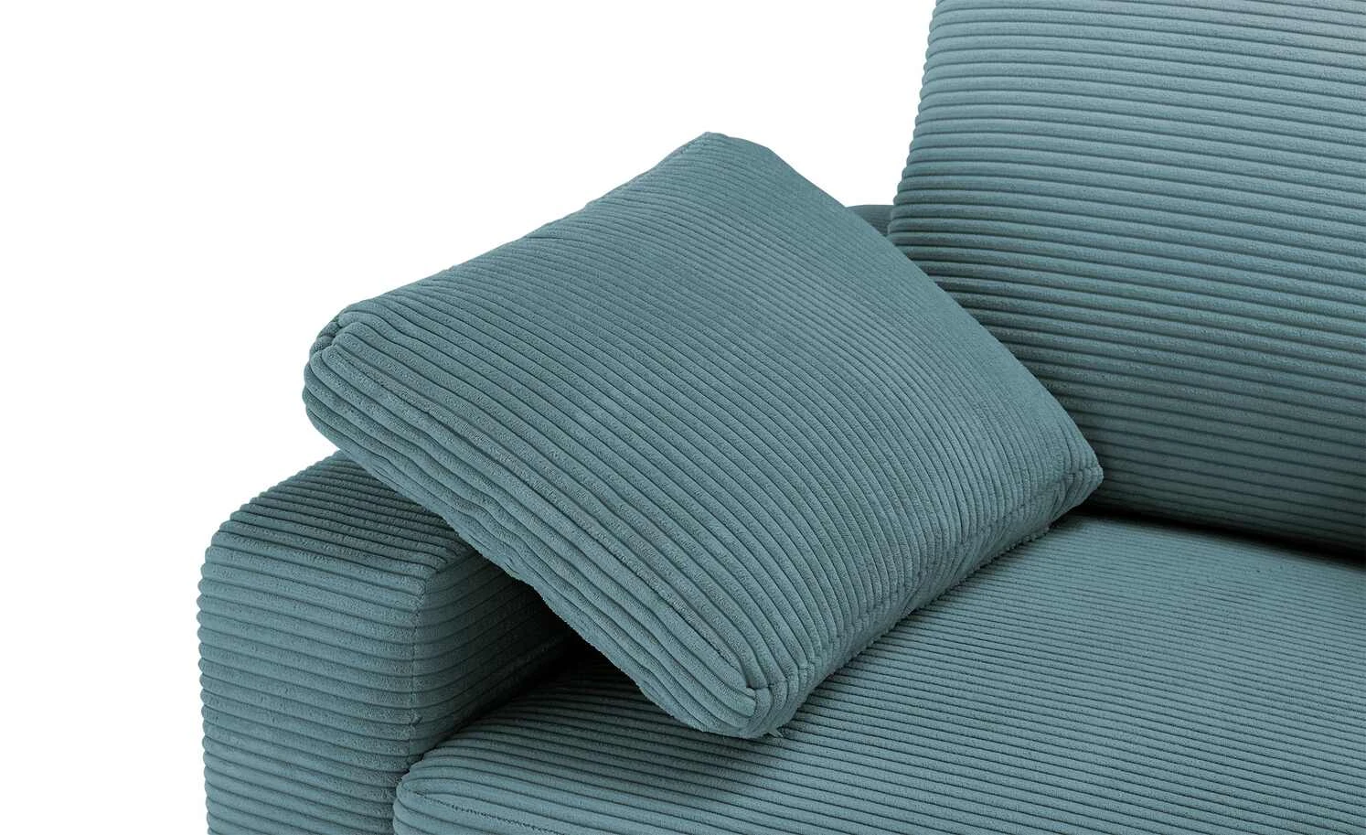 VIVA Cord-Sofa Capa | Petrol rechts 6 VIVA Cord-Sofa Capa | Petrol rechts – Bild 4