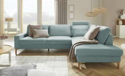 VIVA Cord-Sofa Capa | Light Blue (Hellblau) rechts