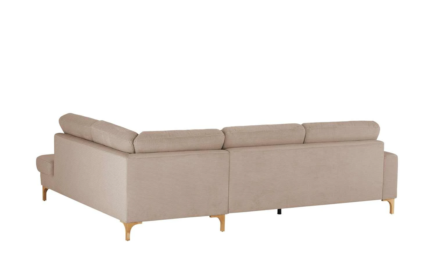 VIVA Cord-Sofa Capa | Taupe (Hellbraun) rechts 6 VIVA Cord-Sofa Capa | Taupe (Hellbraun) rechts – Bild 4