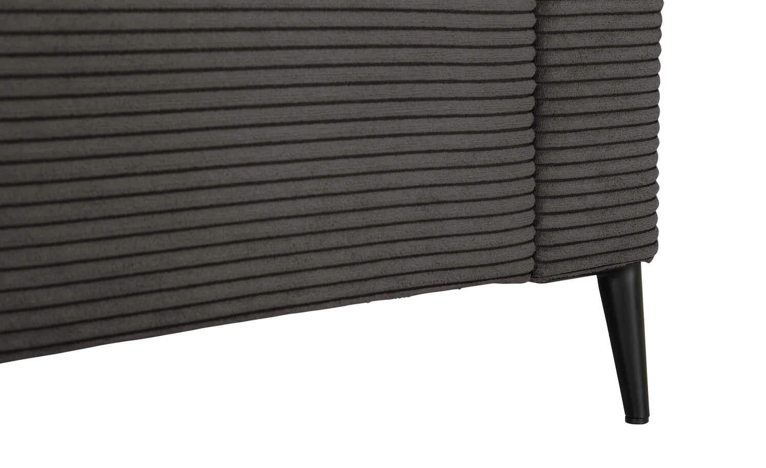 VIVA Cord-Sofa Dopa | Dark Grey (Grau) rechts 4 VIVA Cord-Sofa Dopa | Dark Grey (Grau) rechts – Bild 2