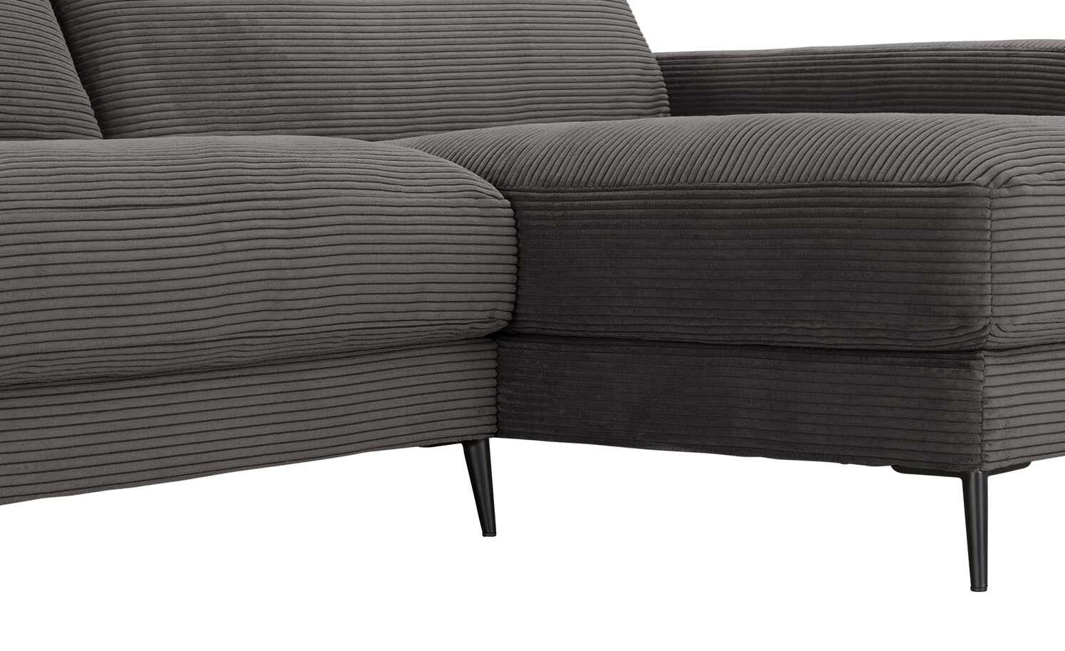 VIVA Cord-Sofa Dopa | Dark Grey (Grau) rechts 7 VIVA Cord-Sofa Dopa | Dark Grey (Grau) rechts – Bild 5