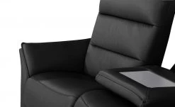 Wohnwert Trapezsofa aus Leder Corvina | Black (Schwarz) -Sofas Verkaufsladen 28404535 14 202110012237