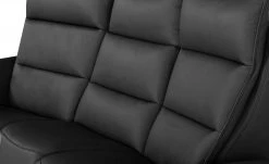 Wohnwert Trapezsofa aus Leder Corvina | Black (Schwarz) -Sofas Verkaufsladen 28404535 16 202110012237