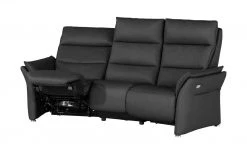 Wohnwert Trapezsofa aus Leder Corvina | Black (Schwarz) -Sofas Verkaufsladen 28404535 2 202110012237