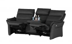 Wohnwert Trapezsofa aus Leder Corvina | Black (Schwarz) -Sofas Verkaufsladen 28404535 5 202110012237