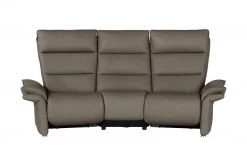 Wohnwert Trapezsofa aus Leder Corvina | Slate (Grau)