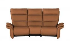 Wohnwert Trapezsofa aus Leder Corvina | Brandy (Orange)