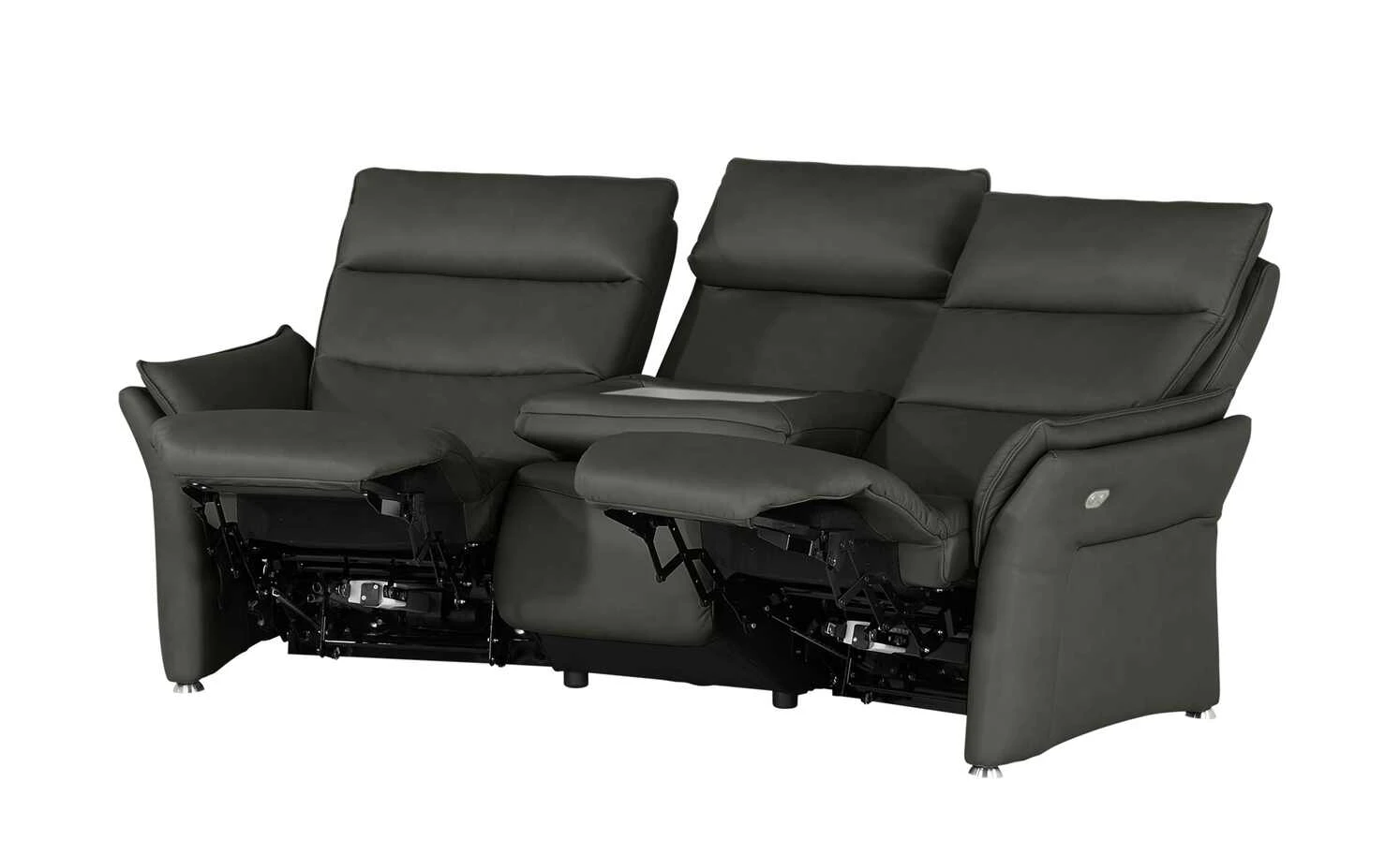 Wohnwert Trapezsofa aus Leder Corvina | Anthrazit 7 Wohnwert Trapezsofa aus Leder Corvina | Anthrazit – Bild 5