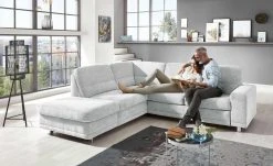 meinSofa Ecksofa Marc | Alu (Grau) links ohne