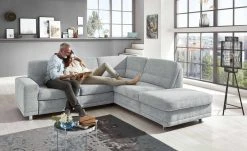 meinSofa Ecksofa Marc | Grey (Grau) rechts ohne
